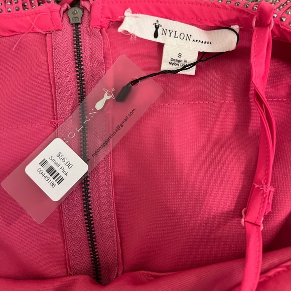 COPY - NYLON Apparel pink fringe skirt and top set NWT - Picture 5 of 5